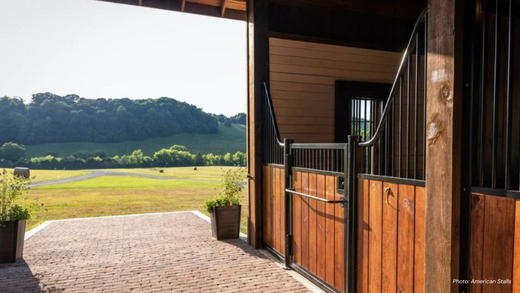 Luxury horse barn with automatic waterers